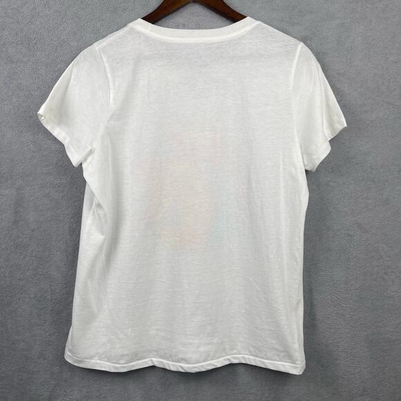 NWT Rebel Girls Graphic Tee Alice Ball Juniors SZ M White Crew Neck Scientist - Picture 6 of 7